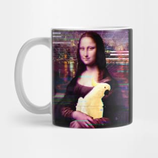 monalisa had a cockatoo - vaporwave Mug